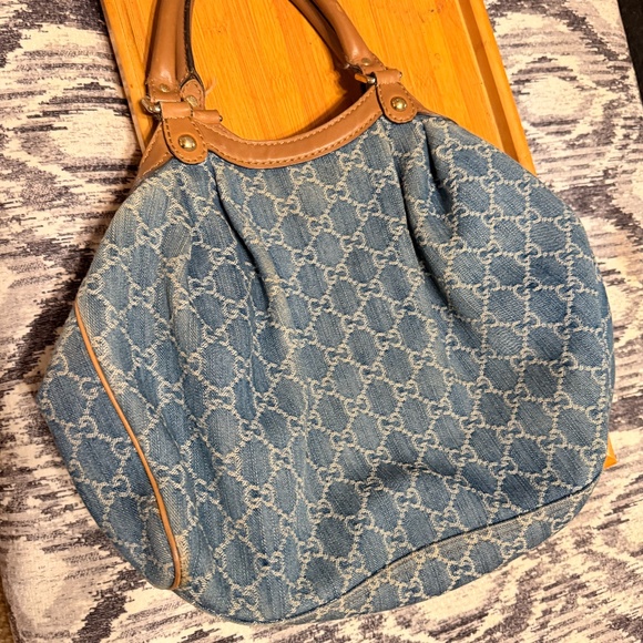 Gucci Vintage Denim Horsebit Bag – Needs TLC, 15+ Years Old - Picture 2 of 6